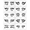 Pegatinas Exclusivas Transfronterizas Ojo de Mariposa Sexy Fiesta de Máscaras Maquillaje de Alta Gama Maquillaje de Ojos Tatuajes Temporales Pegatinas