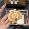 Nuevo y lindo llavero de muñeca sándwich para niña, mochila con colgante a juego, joyería para estudiantes, adornos colgantes.