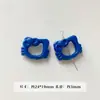 [Wangyang] Material e acessório para corrente de celular DIY temático de queijo Hello Kitty pintada de azul e branco em formato de estrela de acrílico