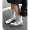 ¡Hermoso y Cómodo! Zapatos Estilo Francés de Punta Cuadrada con Lunares y Tacón Oculto tipo Nariz de Cerdo, Novedad Principios de Otoño 2026 Zapatos Planos Cómodos de Boca Baja