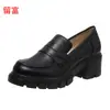 Liu Fu 2026 Outono/Inverno Novos Sapatos Mocassins Plus Size de Comércio Exterior WISH Amazon Moda Feminina Europeia e Americana Sapatos Baixos
