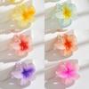 Fábrica direta 4CM agarrar clipe ovo flor spray duplo cor bonito grampo de cabelo cinco pétalas flor grampo de cabelo cabeça meia Zama