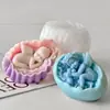 Jiahui Mei Ángel Bebé Vela Aromática Molde DIY Cáscara de Huevo Bebé Vela Aromática Molde de Silicona