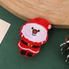 Pasador de Papá Noel Accesorios para el Cabello de Navidad Pin Lindo Infantil Rojo Cibernético Dibujo Animado Muñeco de Nieve Reno Pasador Accesorios para el Cabello