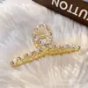 Pinza para el Cabello con Forma de Cruz Vintage de Perlas y Pedrería Estilo Francés para la Parte Trasera de la Cabeza, Accesorio para el Cabello Elegante y Versátil