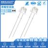 F4.8MM/F5MM sombrero de paja de copa grande transparente LED en línea cuentas de luz LED monocromático fábrica