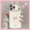 Pulsera de Muñeca Perro de Puntos Adecuada para Funda de Teléfono Apple 17promax iPhone15 Linda 16 Coreana Ins