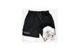 Europa y Estados Unidos transfronterizos calientes animación impresión deportiva para hombres y mujeres doble capa shorts de fitness verano transpirables shorts de fitness