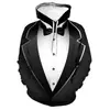 AliExpress Amazon transfronterizo traje creativo 3D cuello estampado digital sudadera con capucha sudadera con capucha sudadera de pareja en stock