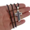 Producto de comercio electrónico transfronterizo: Colgante de cruz, elegante y sencillo colgante de acero inoxidable estilo inglés, collar de acero inoxidable para hombre