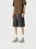 Pantalones de pijama a cuadros simples estilo japonés para hombre, verano 2026, gasa fina, corte holgado, shorts de playa, pantalones para casa hasta la rodilla