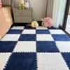 Tapete de pelúcia de cabeceira, quarto, pavimentação completa, costura, espuma, tapete de chão, cortável, quarto de menina, tapete de tatame, casa