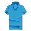 Camiseta polo de manga corta con solapa, logotipo personalizado, algodón mercerizado, camisa publicitaria, ropa de trabajo, impresión bordada personalizada