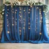 Envio Transfronteiriço de 2 Peças de Decorações de Véu de Noiva com Luzes de Fio para Montagem de Cenário de Sessão de Fotos de Festa de Aniversário