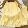 2026 Nuevo Set de Pijama Suave de Algodón Nube para Mujer, Manga Larga, Pantalón Largo, Ropa de Casa, Popular en Internet, Venta Caliente