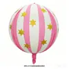 Nuevo Globo de Estrella a Rayas 4D con Lazo de 22 Pulgadas para Decoración de Fiesta de Cumpleaños de Niños y Niñas