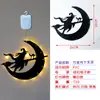 Luzes decorativas de Halloween para pendurar na porta, vitrine, luzes coloridas transfronteiriças, atmosfera de abóbora e fantasma, luzes de corda para parede interna