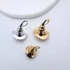Cobre Chapado en Oro Alta Retención de Color Tapa Mágica Aguja de Medio Agujero Pegamento Colgante de Perla Soporte Vacío Accesorios para Collar Pendiente DIY