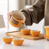 Juego de Té Portátil de Viaje Yunchen Traje Taza Express Juego de Té de Cerámica Taza de Té para Camping y Viaje al Aire Libre Regalo