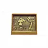 Pintura en relieve de cobre estilo chino de oro puro, adornos de tesoro de la fortuna para inauguraciones de negocios, exposiciones, eventos de compañía de seguros, recuerdos hechos a medida, venta al por mayor