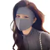 Nuevo Facekini de Seda Helada de Verano Máscara de Protección Solar Transpirable Máscara para Ciclismo Máscara Sin Costuras Anti-UV de Una Pieza