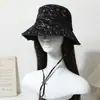 Sombrero de pescador de ala ancha con parte superior vacía, estilo nuevo de verano, lavado con borde crudo, para mujer, alta calidad, transfronterizo europeo y americano, sombrero versátil a la moda