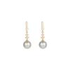 Pendientes de perlas de nicho retro exquisitos para mujer, estilo francés, largos y elegantes, nuevos pendientes de lujo explosivos y ligeros 2024