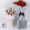 Papel de Envoltura de Flores Impermeable Retro Periódico Inglés Día de San Valentín Chino Papel de Envoltura de Flores Embalaje Floral Estilo Coreano Ramo