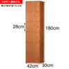Librero Estantería de Libros Cerrable Simple de Pie Moderno Simple Gabinete de Almacenamiento Combinación de Color Madera Maciza Gabinete de Rejilla Gabinete de Almacenamiento con Puerta