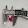 Nueva Tarjeta Mariposa de Línea Roja con Gradiente Estéreo de Epoxi de Alta Calidad 27mm de Alto Lujo Hecho a Mano Material de Diseño DIY Venta al por Mayor