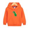Camisola com capuz para meninos outono 2023 Novo dinossauro de desenho animado infantil Top de manga comprida primavera e outono jaqueta solta casual