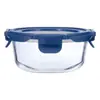 Lonchera de Vidrio Templado para Calentar en Microondas, Recipiente con Tapa para Oficinistas con Arroz, Lonchera Aislante con Compartimentos