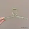 Grampo de Cabelo Elegante de Acrílico Formato Tubarão Grande Pegador para Mulheres com Acessórios de Cabelo de Luxo Adequado para Volume de Cabelo na Parte de Trás da Cabeça
