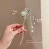Pasador Rosa Dulce y Femenino para Niñas, Pasador Estilo Chino Hanfu con un Toque de Lujo, Accesorio para el Cabello para Peinados Recogidos