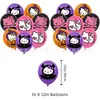 Versión Día de Todos los Santos Gato K-T Tema Cumpleaños Fiesta Decoración Arreglo Pancarta Bandera de Pastel Set de Globos Transfronterizo