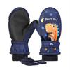 Luvas de Esqui Infantis de Inverno à Prova de Vento ao Ar Livre com Forro de Fleece Espessas Quentes Luvas de Desenho Animado para Meninos e Meninas DRST05