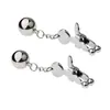 Productos para Adultos Pinza Redonda de Bola Pinza para Pezón de Pez Dorado Acero Inoxidable 304 Juguete Sexual para Senos de Acero Inoxidable Pinza Sexi Sm