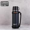 Taza de vacío de acero inoxidable 304 de gran capacidad para exteriores, taza de agua para montañismo, olla de viaje portátil de doble capa con logotipo impreso.