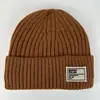 Gorro de Punto con Forro de Lana para Otoño e Invierno para Mujer, Gorro de Esquí Versátil de Estilo Japonés para Circunferencia de Cabeza Grande, Gorro de Lana Grueso Cálido de Moda a Prueba de Frío