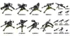 Minifiguras Militares, Ametralladoras Pesadas, Armas Pesadas, Modelos de Bloques de Construcción, Juguetes Educativos de Ensamblaje para Niños