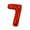 Balão digital de filme de alumínio vermelho de 32 polegadas Número de aniversário 12345789 balão ano de bebê decoração de layout