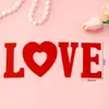 2.14 Decoración de Pastel para el Día de San Valentín Figura de Osito Lindo Sentado Rojo Amor Acrílico Inserto Decorativo para Hornear