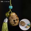 Sândalo Verde Esculpido Vintage Oco Sachê Acessórios Chaveiro Corrente de Celular Bolsa de Carro Acessórios Pingente Hanfu Natural