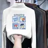 Camiseta de manga comprida com gola alta para meninos De Rong, novo estilo outono/inverno, top moderno para crianças e bebês, adequada para usar no outono