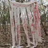 Impressões de Mãos Sangrentas Manchas de Sangue de Halloween Podem Ser Cortadas e Manchas de Sangue Cortinas de Porta Tecido Pendurado Casa Assombrada Bar Festival de Fantasmas Decoração de Festa de Páscoa