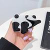 Soporte Acrílico de Panda Comiendo Bambú Estilo Chino para Ver Series, Soporte Telescópico para Teléfono de Escritorio con Adhesivo 3m