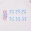 Corbata de moño en forma de corazón Corbata de cuello suelto Decoraciones para Uñas 3D de Resina Accesorios Pequeños Aretes DIY Pinza para el Cabello Accesorios para Uñas