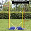 Pilar de Badminton de Dupla Finalidade Portátil com Prateleira Doméstica Air Volleyball Pillar Outdoor Mobile Badminton Mesh Rack para Enviar Rede