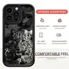 Leopardo Ternura Escalera Negro Ranura Nueva Adecuado para Funda Protectora de Teléfono Móvil Iphone/15/16/17Promax