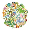 50 Pegatinas de Dibujos Animados con Temática de Dinosaurios para Niños, Importación Directa, Impermeables, Adecuadas para Botellas de Agua, Patinetas y Juguetes